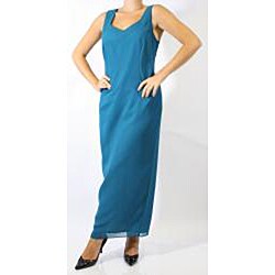 R & M Richards Women's Blue Glitter Fishtail Jacket Dress