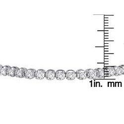 14k White Gold 3ct TDW Diamond Tennis Bracelet (J-K, I2-I3)