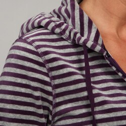 Calvin Klein Performance Women's Striped Hooded Sweater