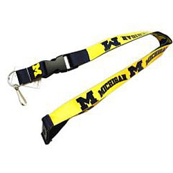 Michigan Wolverines Reversible Lanyard Keychain Ticket ID Holder