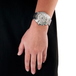Republic Women's Stainless Steel Glitz Chronograph Watch