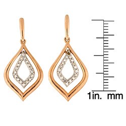10k Rose Gold 1/4ct TDW Diamond Earrings (H-I, I3)