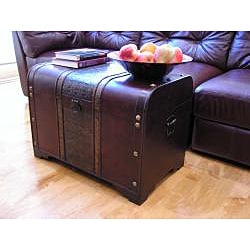 Old Fashioned Large Wood Storage Chest