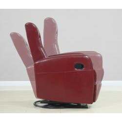Red Bonded Leather Recliner