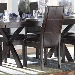 ETHAN HOME Dartford Espresso 7-piece Contoured Dining Set