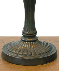 Tiffany-style Floral Table Lamp with 3-D Shade