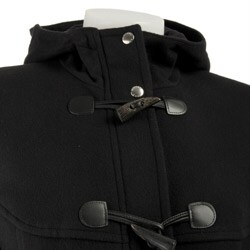 MICHAEL Michael Kors Women's Black Hooded Toggle Coat