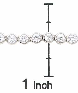 Sterling Silver Cubic Zirconia Classic Necklace
