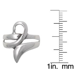 Sterling Silver Ribbon Ring