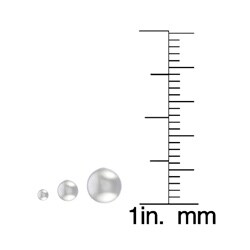Sterling Silver Ball Stud Earrings (Set of 3)
