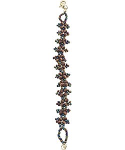 Rainbow Beaded Cat's Eye Bracelet