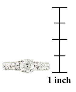 14k White Gold 1ct TDW Diamond Engagement Ring (G-H, I1-I2)