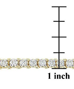 14k Gold 4ct TDW Diamond Tennis Bracelet (H-I, I2-I3)