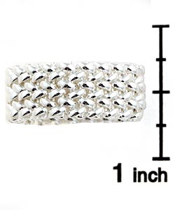 Sterling Silver Italian Mesh Ring