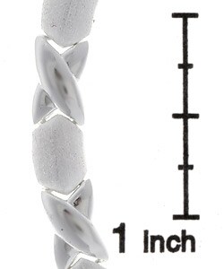 Sterling Silver Hugs and Kisses Necklace