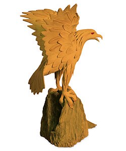 Soaring Eagle Driftwood Statue