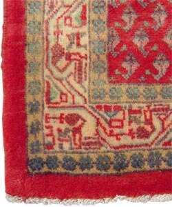 HamadanHand-knotted Red/IvoryRunner 3'5x10' (Iran)
