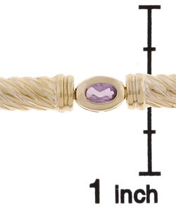 Glitzy Rocks 18k Gold over Silver Multi Gemstone Bracelet