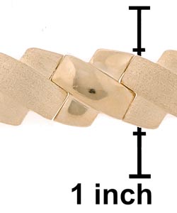 18-kt. Gold over Silver  X-link Bracelet