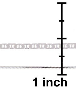 Sterling Silver Flat Link and Snake Anklet Set