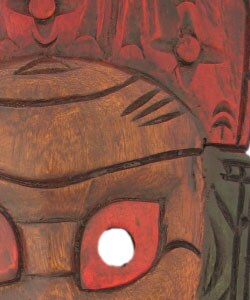 Hunter Tribal Mask Wall Hanging