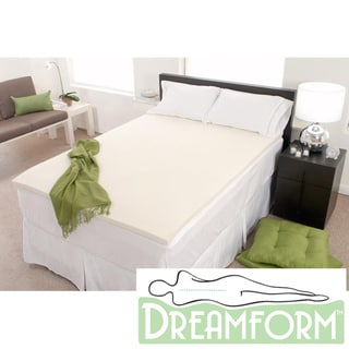 Dream Form Eco-friendly 2-inch 2-pound Density Memory Foam Mattress Topper