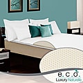 Select Luxury E.C.O Naturally Dunlop Latex 2-inch Full-size Reversible Mattress Topper With Cover