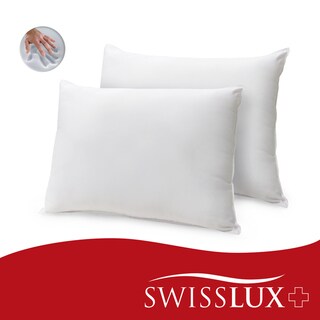 Comfort Curve Cotton Cover Foam Center Memory Loft Pillows (Set of 2)