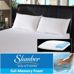 Slumber Solutions Gel Reversible Memory Foam/ Fiber Sleep Pillow
