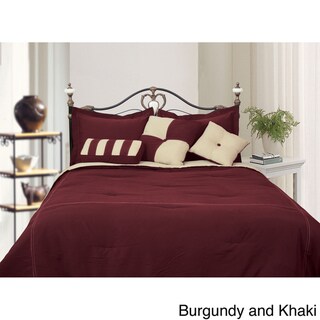 Microfiber Reversible 8-piece Bed in a Bag with Sheet Set