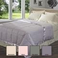Oxford Stripe 300 Thread Count White Down Blanket