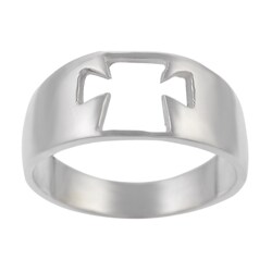 Tressa Sterling Silver Cut-out Cross Ring