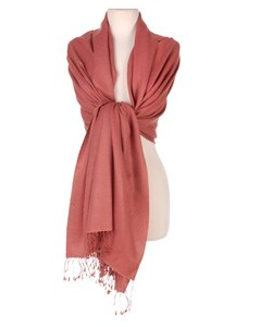Apple Red Pashmina and Silk Shawl (Pack of 6)