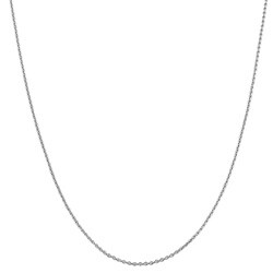 14k White Gold 18-Inch Cable Chain