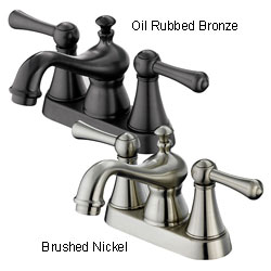 Fontaine Centerset Brushed Nickel Bathroom Faucet