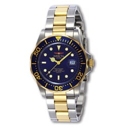 Invicta Men's Swiss Diver Two-tone Blue Dial Watch