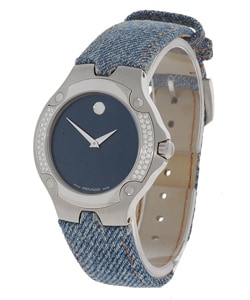 Movado Women's Sports Edition Denim Diamond Watch