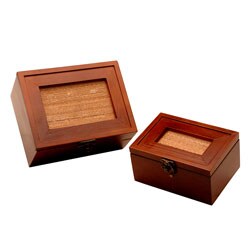 Set of Two Wooden Boxes