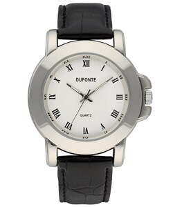 Dufonte by Lucien Piccard Black Strap Watch