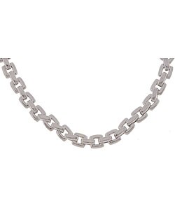 Stainless Steel Cable Link Mens Necklace