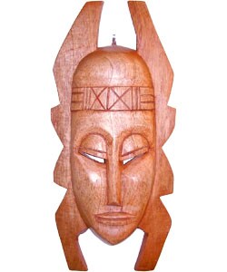 Hand-carved Horn Mask (Ghana)