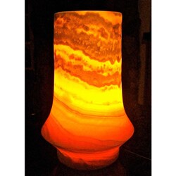 Handcrafted Alabaster Lamp (Egypt)