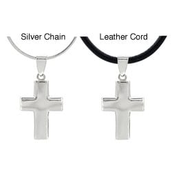 Sterling Silver High Polish Cross Necklace