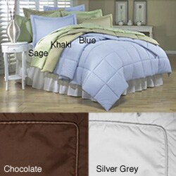Microfiber Down Alternative Comforter and Sham Set