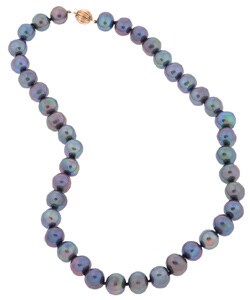 Cultured Freshwater Black Pearl Strand (9-10 mm) (Case of 3)
