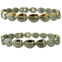 Heart-shaped Link Magnetic Stainless Steel Bracelet