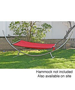Silver Arc Steel Hammock Stand