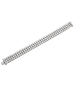14k White Gold 30ct TDW Diamond Bracelet