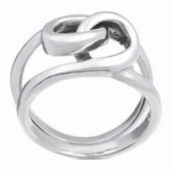 Sterling Silver Intertwined Knot Ring