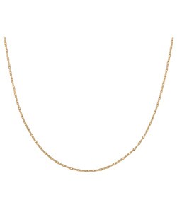 14k Gold 18-inch Pinsetta Link Necklace